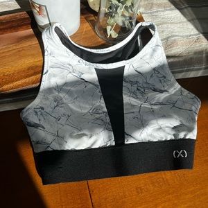 Marble Mesh Sports Top